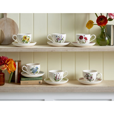 Portmeirion, Botanic Garden Meadow - Assorted Teacups & Saucers