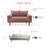 Masterson Loveseat Sofa, 58" Love Seat for Small Spaces,Spring Cushions,Easy Assembly Sofa Couch w/Throw Pillow for Bedroom Living Room-740252150