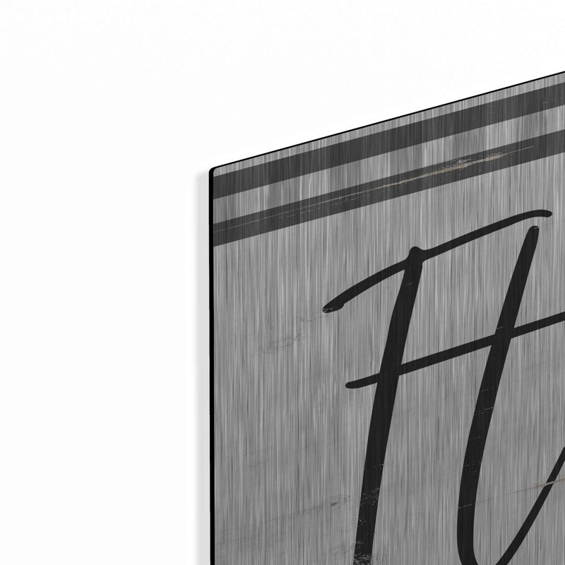«It is Well Plaid» par Cindy Jacobs, art mural en métal, 48 po x 24 po