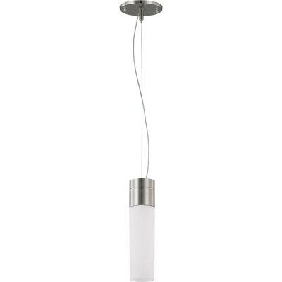 Luminaire suspendu cylindrique simple à 1 lumière Hoddesd