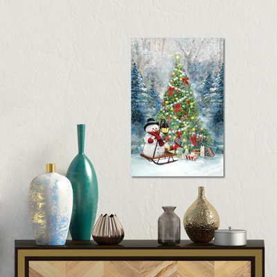 Christmas Tree Gifts - Wall Art Print - Wrapped Canvas