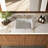 APRESSHUI 12'' Ceramic Rectangular Bathroom Sink with Overflow