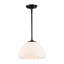 Luminaire suspendu 1 lumière avec verre opale Barnes-106853585