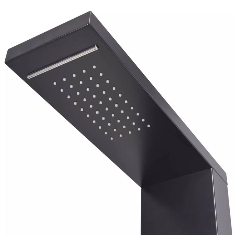 Shower Tower Panel, Black