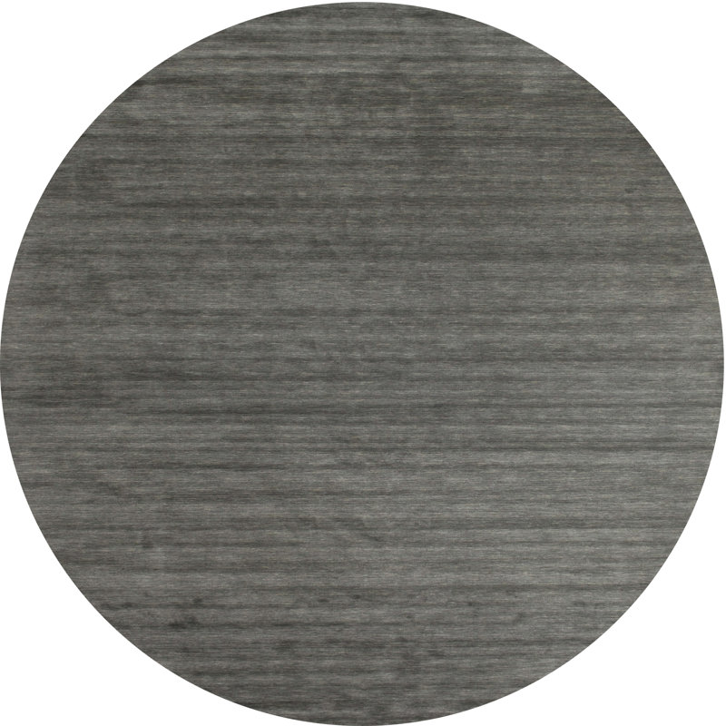 Tapis gris foncé Antonipillai, Rond 6 pi
