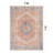 Valora Rust Medallion Pattern Machine Washable Flatweave Rug With Non-Slip Backing-1395163645