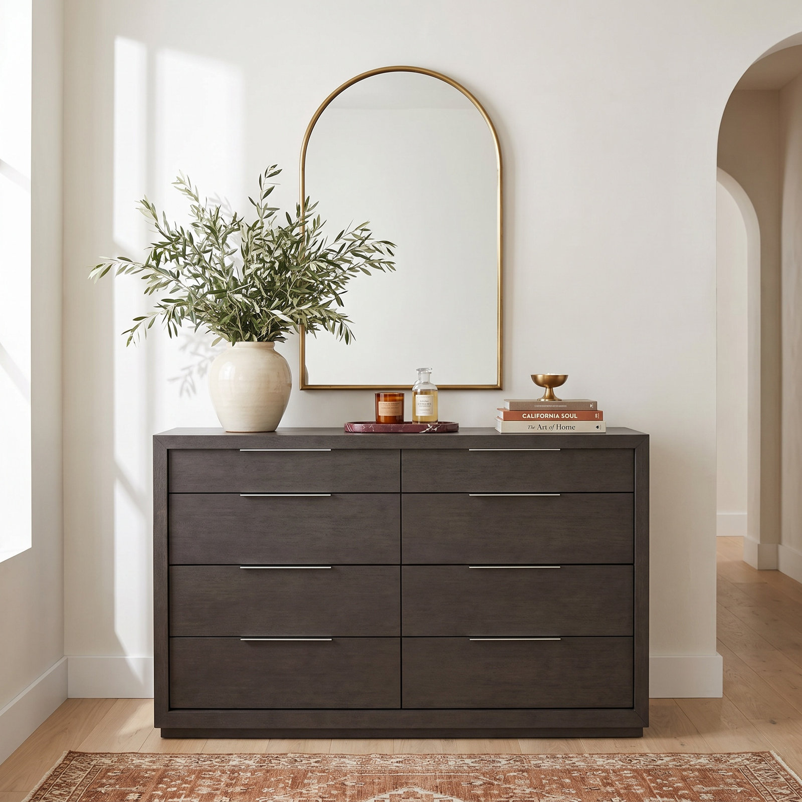 Eloise 64" Acacia Dresser, Basalt Gray