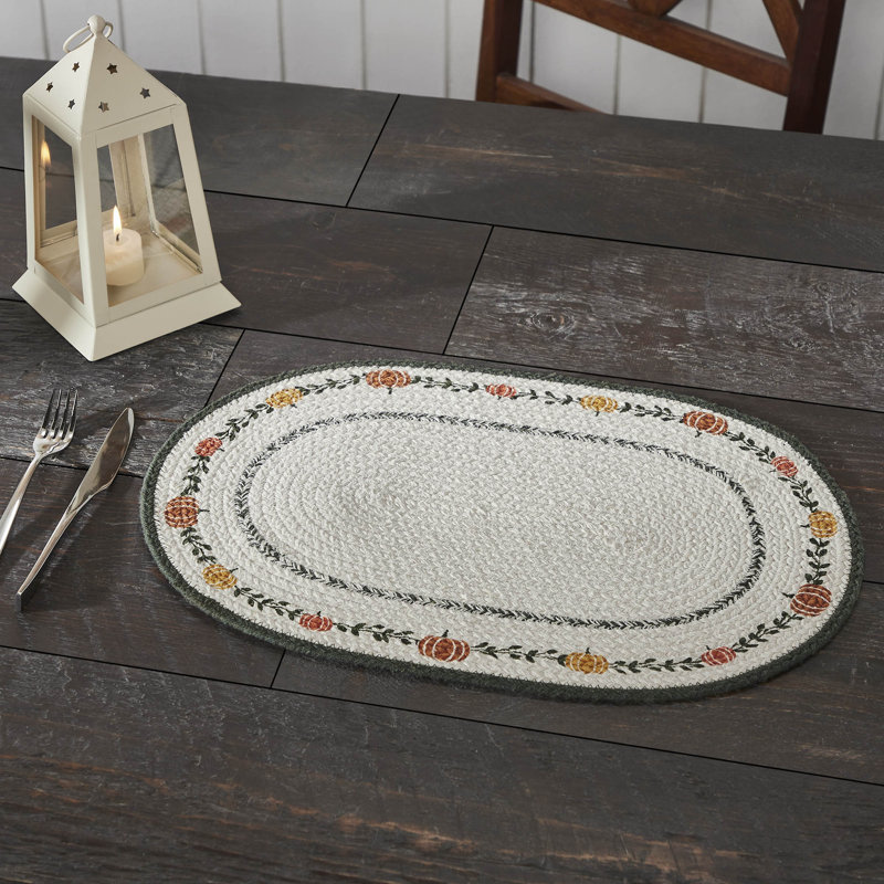 Pumpkin Bounty Oval Placemat Stencil, 13" x 19"