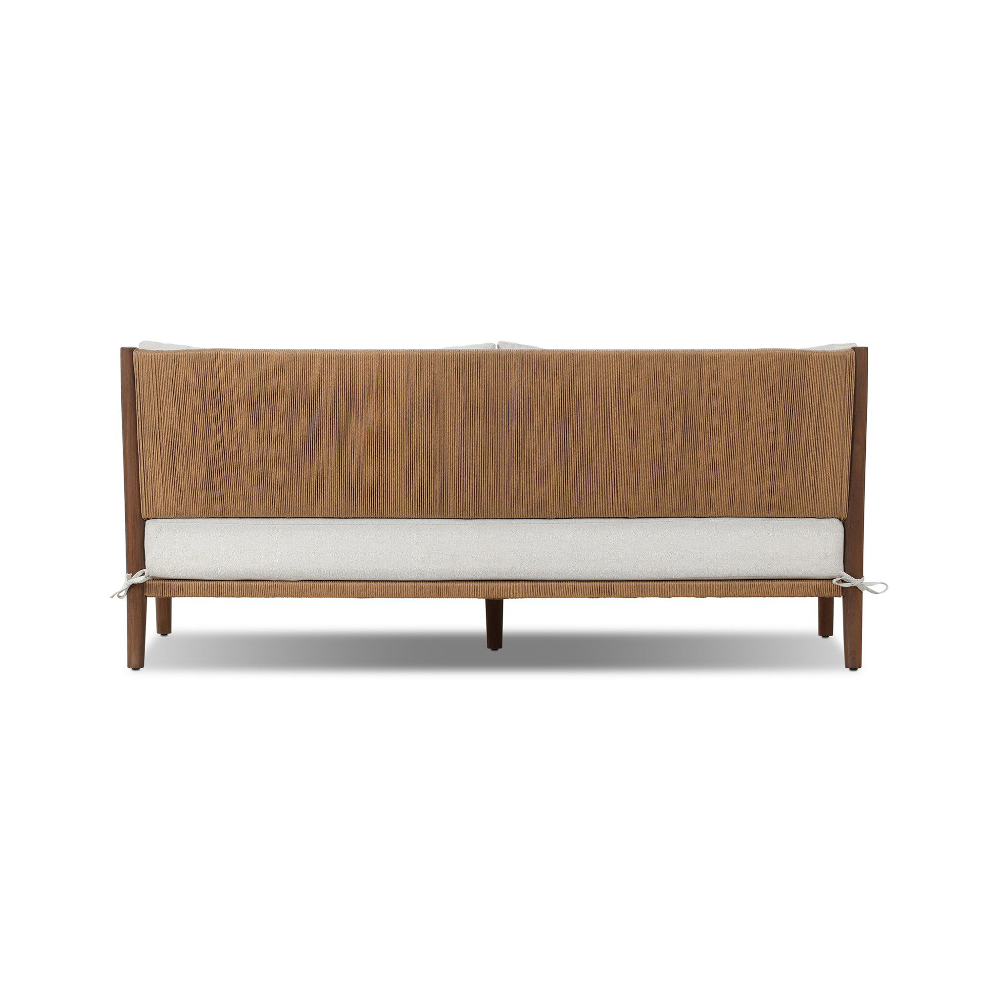 Andover 76'' Wide Straight Teak Patio Sofa with Cushions