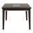 Contemporary Rectangular Dining Table Espresso Wood Mirror Insert
