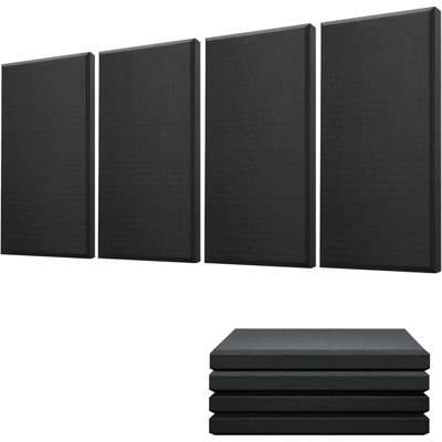 Panneaux acoustiques 4 pièces, fibre de verre épaisse de 2,4 po insonoris ...
