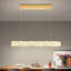 Luminaire suspendu rectangulaire rectangulaire moderne en cristal K9 pour salle à manger