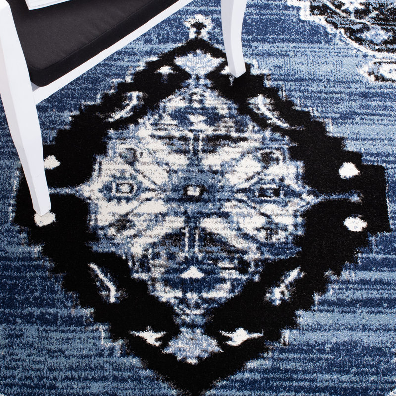 Tapis rétro performance Sud-Ouest Hamadan, Rond 6 pi 7 po