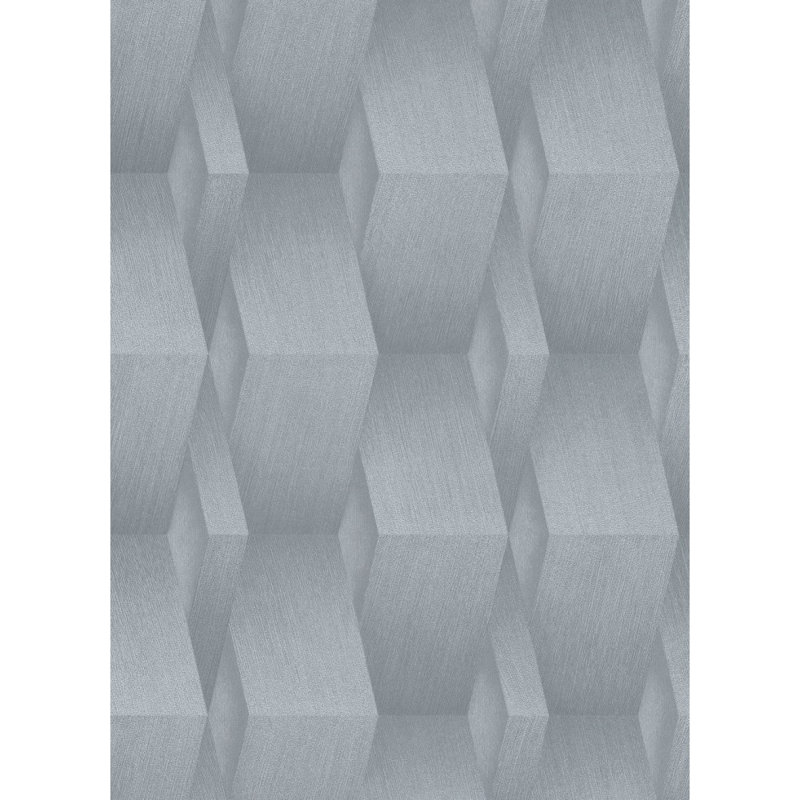 Papier peint géométrique moderne Concord Wallredings 10046-10, gris