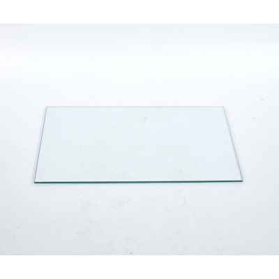 Plateau en verre trempé transparent, carré de 80 cm