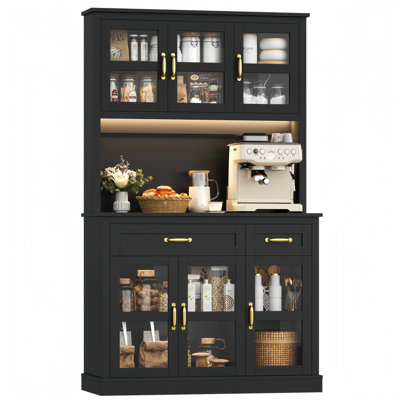 71''H LED Pantry with Charging Ports