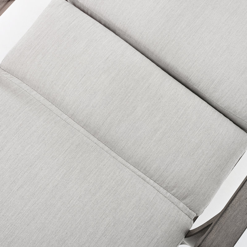 Chaise longue inclinable longue avec coussins 62,2 po Marjolein