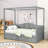Twin Size Canopy Daybed with 2 Drawers