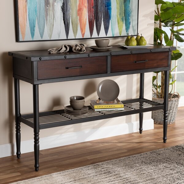 Charlton Home® Turkay 55.5'' Console Table | Wayfair