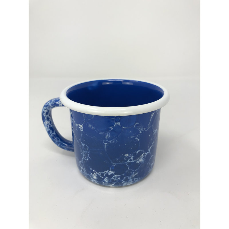 Betterton Enamelware Mug, Cobalt Blue/White