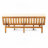 Acacia Wood Daybed With Slat Panel Design, Water-Resistant Cushions, Convertible Design, 75.00” W X 41.25” D X 12.75” H