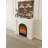French-style fireplace with decorative carvings, household electric fireplace with simulated flames-112801302