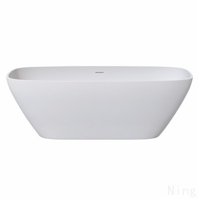 67" Premium Solid Surface Deep Soaking Bathtub