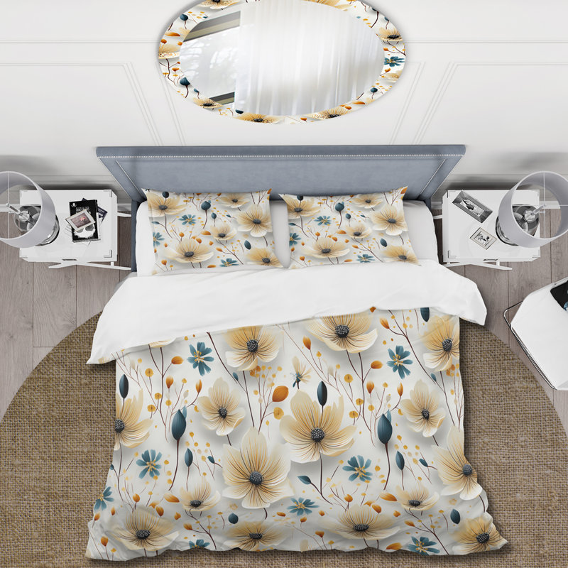 Ensemble de housse de couette Simplicity In Scandinavian Flowers X - Floral