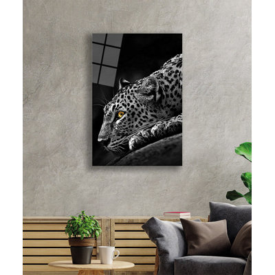 Élégante peinture décorative en verre trempé 18,1 po x 28,3 po | 100% verre trempé, épaisseur: 0,16 pouce | Superbe œuvre d'art pour la décoration intérieure, le salon et les espaces de bureau, durable et facile à nettoyer