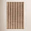 Tapis d'extérieur beige en PET tissé à la main acerra 5 pi x 7 pi 6 po-121099087