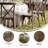 Statice Indoor And Outdoor Commercial Grade Wood Look Resin Cross Back Chair-100257487