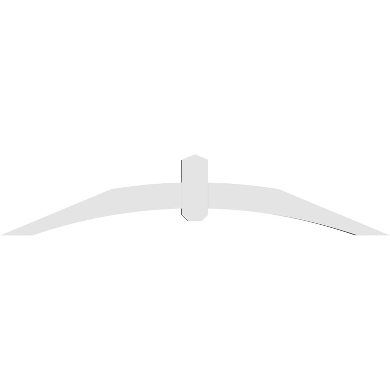 Support pour pignon en PVC Archdale, H 12,5 po x l 60 po (pas: 5/12), P 4 po x F 4 po