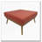 Large Square Ottoman with Mid-Century Design
