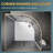 36.5"D x 36.5" W x 72"H Framed Round Shower Enclosure with 1/4" Clear Glass-101989220