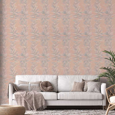 Pastel Palm Peel And Stick Wallpaper