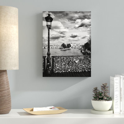 "pont des arts paris" , reproduction de photo sur toile tendue