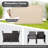Analicia 2 - Person Patio Conversation Set with Cushions-1000761546