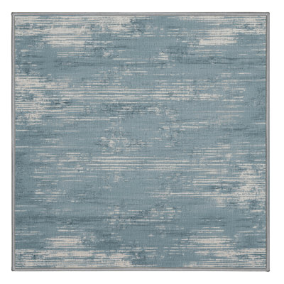 Machine Washable Abstract Gray Area Rug