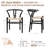 19.3" W Beech Dining Chairs-1461518204