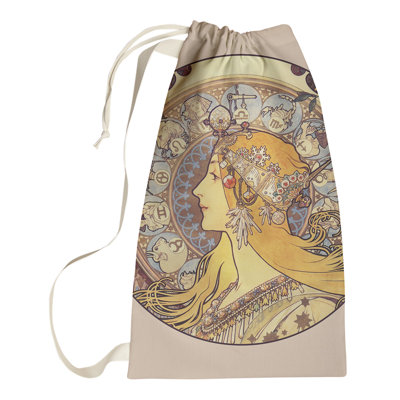 Magdaleno Fabric Laundry Bag with Handles