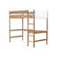 Lit mezzanine simple avec bureau et tête de lit élégante - matériaux élégants de qualité supérieure