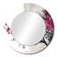 Asian Art Sumi Blossom II - miroir d'art asiatique, miroir mural unique rond, impression sur métal-99618433
