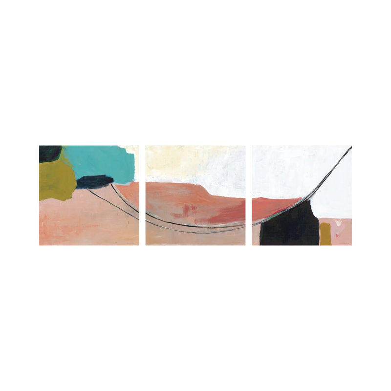 «Turning To Dawn Triptych», ensemble d'art mural sur toile tendue (ensemble de 3)