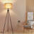 Jio 63'' Tripod Floor Lamp with Remote Control and LED Bulb Included