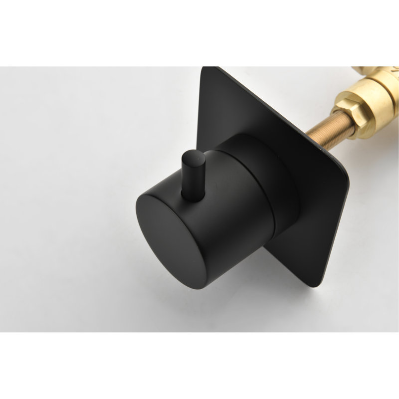Valve de contrôle de douche à haut débit à poignée réglable - fonte en métal 3/4 po avec laiton et garniture uniforme pour une fabrication précise de l'eau