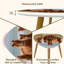 Ensemble de 2 tables basses gigognes triangulaires Assateague Wild Pones Beach