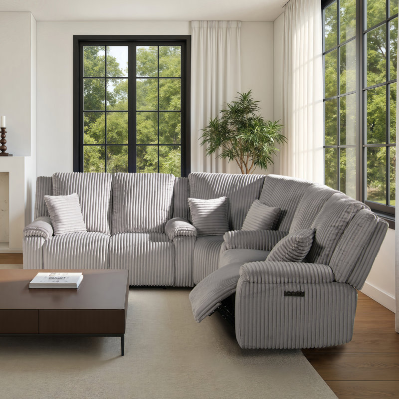 Canapé modulaire de coin 5 pièces 109,5 po Farnham