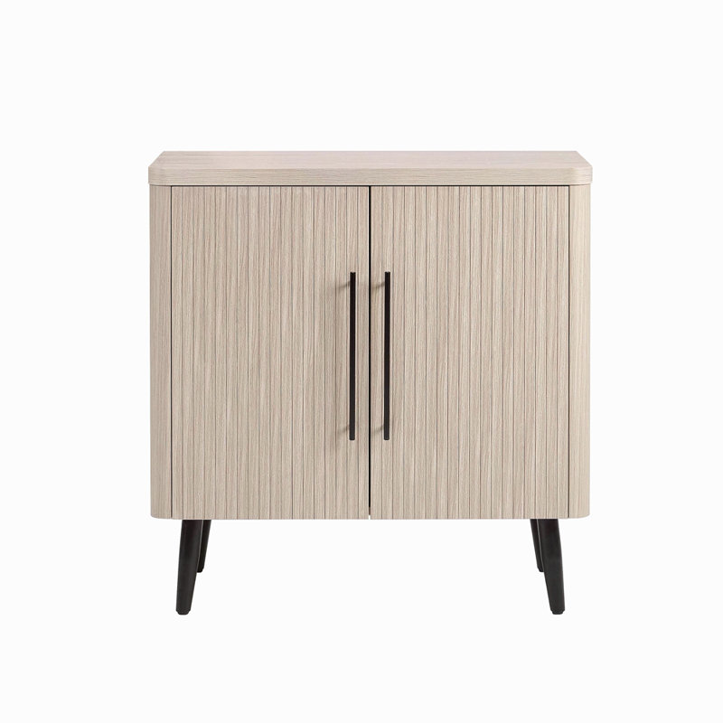 31" Fluted Accent Cabinetwashed Oak