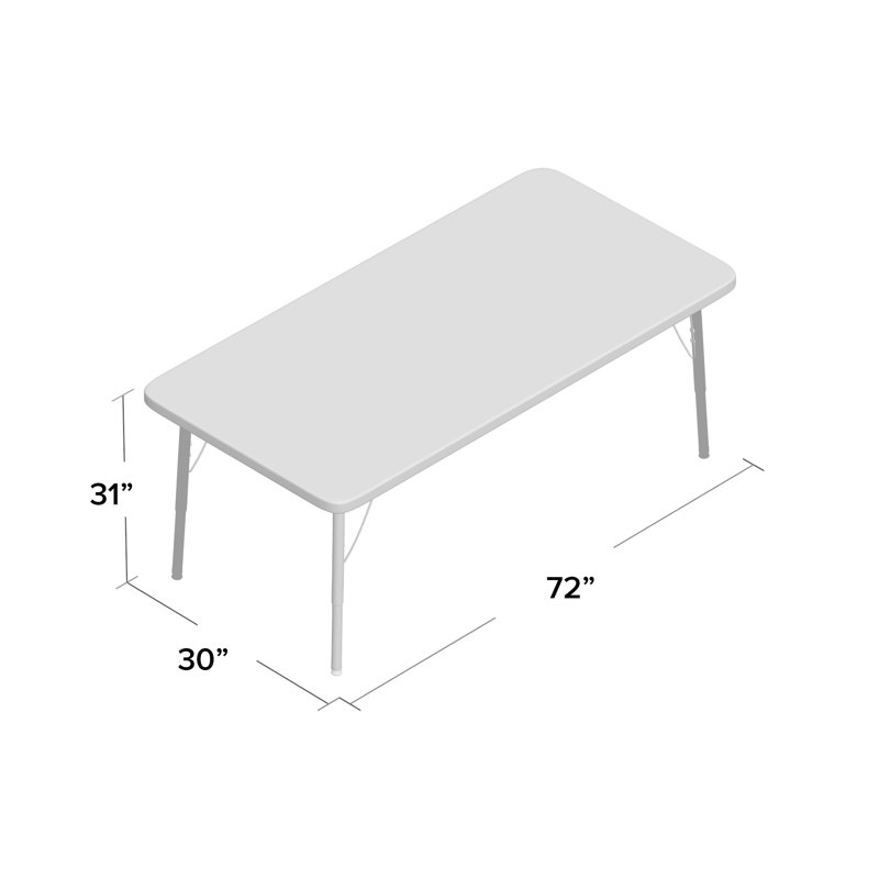 Berries® Rectangle Activity Table, 31" H x 72" W x 30" D