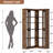 Duanna Farmhouse Bookshelf Corner Bookcase 72.8” Large Bookcase Wood Bookshelf Tall L Shaped Bookshelf 5 Tier Corner Shelf Display Rack Etagere Shelf Storage For Office Bedroom (Half Panel, Retro)-1296802917